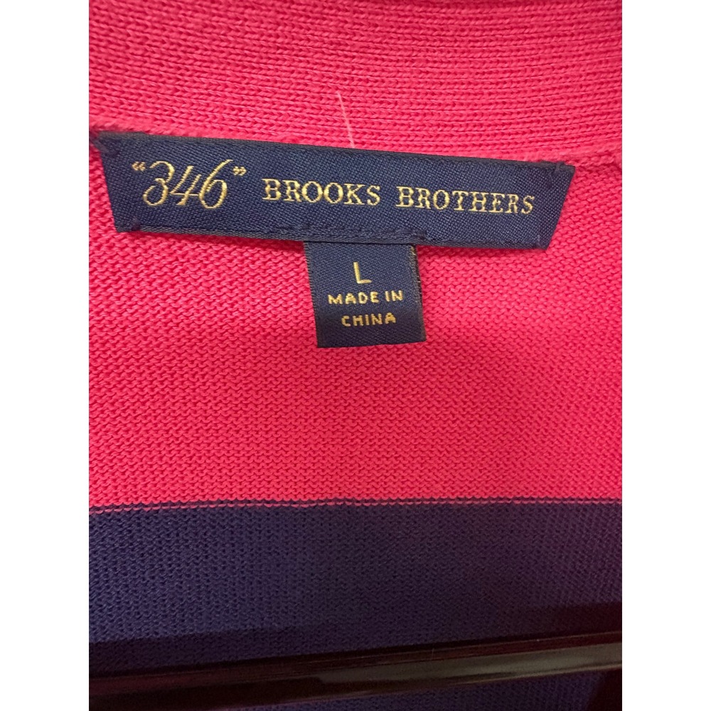 Brooks Brothers 346 Y2K Retro 90s Bold Striped Cardigan Preppy Classic Timeless - Picture 3 of 7